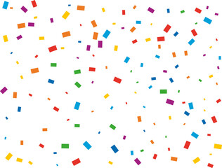 Christmas Rainbow Rectangular Confetti