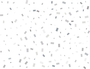 Falling Rectangular Silver Confetti