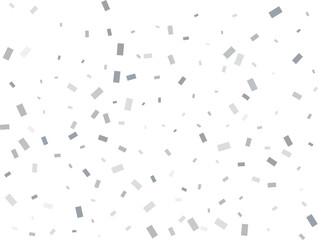 Falling Rectangular Silver Confetti