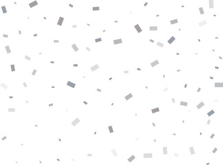 Falling Rectangular Silver Confetti