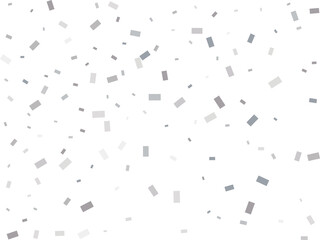 Falling Rectangular Silver Confetti