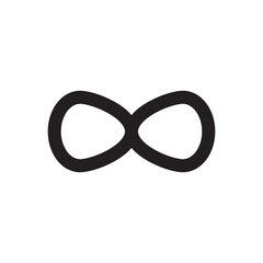 infinity icon vector