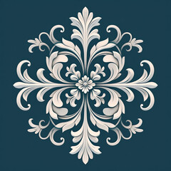 Fototapeta premium Filigree inspired by italian renaissance classy Deco Elements, AI Generated