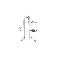 cactus line icon. cactus line icon. Mexican cactus thin line icon.