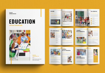 Education Brochure Template - obrazy, fototapety, plakaty