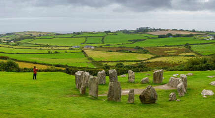Megalithic Circle of Drombeg, - The Altar of the Druid-, Rosscarbery approximately from the year 150 a. c., Ireland, United Kingdom