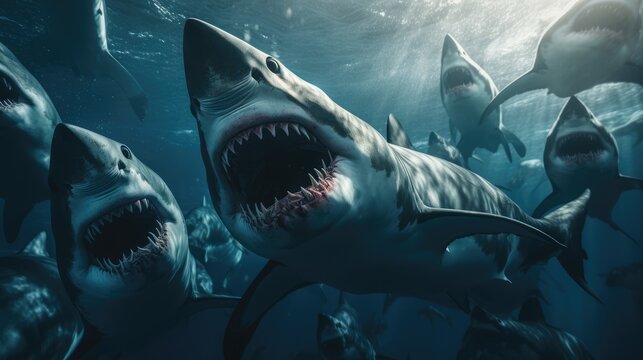 Great white shark, AI generated Image