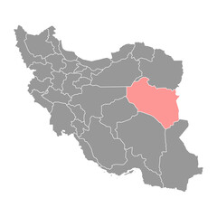 Obraz premium South Khorasan province map, administrative division of Iran. Vector illustration.