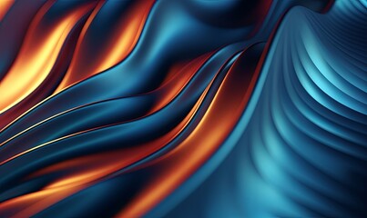 Modern Abstract 3D Background, Generative AI