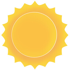 Vibrant Sunny Day, Sunshine Weather Vector