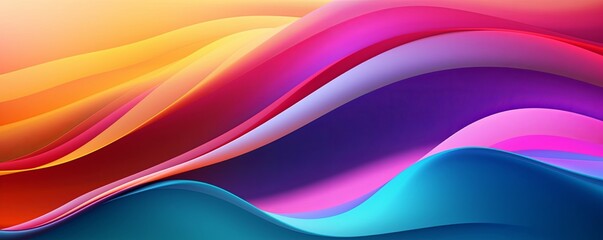 Rainbow Wave Background, Generative AI