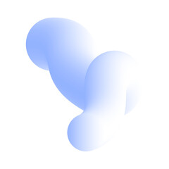 3D Gradient Squiggly Line Shape