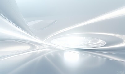 white futuristic background, Generative AI