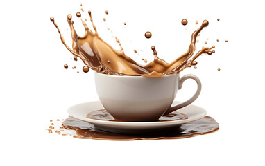 Cup Of Coffee on a Transparent Background.