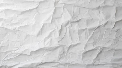 White blank crumpled and creased paper background texture. High quality photo
