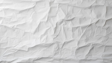 Obraz premium White blank crumpled and creased paper background texture. High quality photo