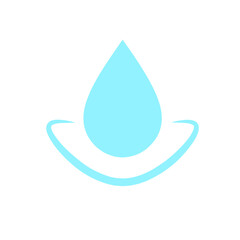 water drop with wave icon