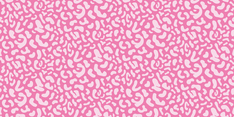 Pink Cheetah Seamless Pattern Leopard Background
