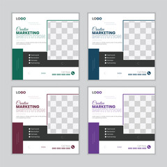 Vector corporate business social media post design and instagram post template