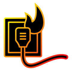 Electricity Fire Icon
