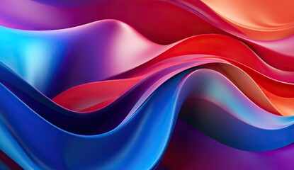 Abstract Design : Colorful Silky Texture in Pink, Purple, Blue