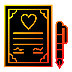 Wedding Contract Icon