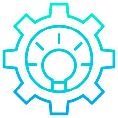 Outline gradient Development icon