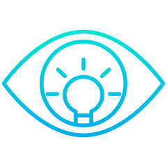 Outline gradient View icon