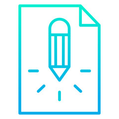 Outline gradient Edit page icon