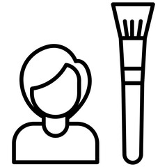 Outline Woman User icon