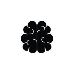 Brain vector icon idea sign