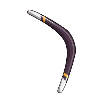 recommend clip art: plain boomerang cartoon. curve bumerang, sky aborigine, outline silhouette plain boomerang sign. isolated symbol vector illustration