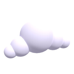 cloud 3d icon render