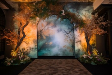 Beautiful backdrop and entrance to the innermost emotions. Generative AI