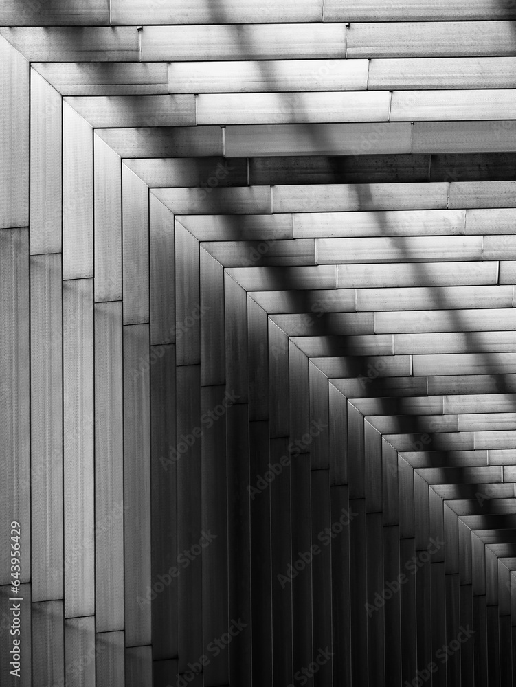 Poster steel pattern modern building facade shade shadow architecture details