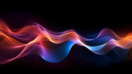 Abstract depiction of sound waves in motion