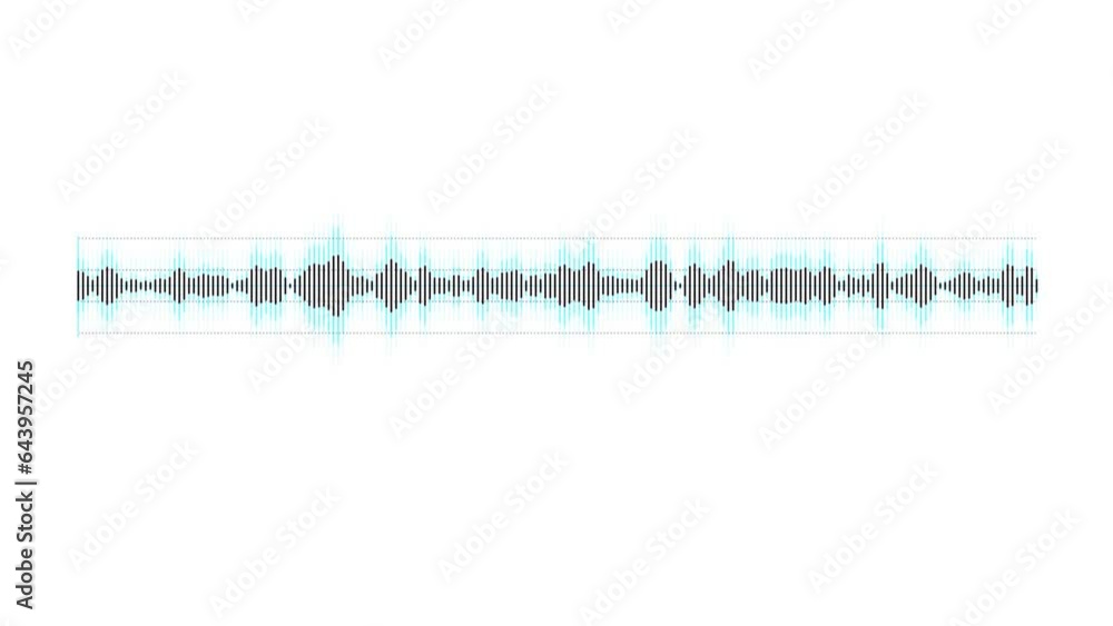 Poster animated audio track sci-fi hud element on the alpha channel.