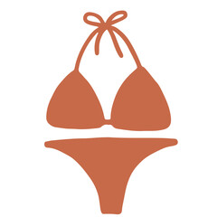 Bikini shape flat illustration