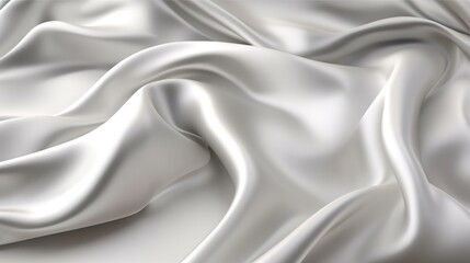 Fototapeta premium White silk with creases texture background