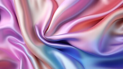 Obraz premium Rainbow silk with creases texture background