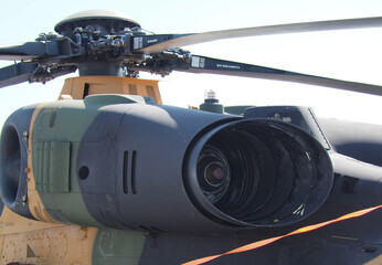 Attack Helicopter propellers and weapon systems