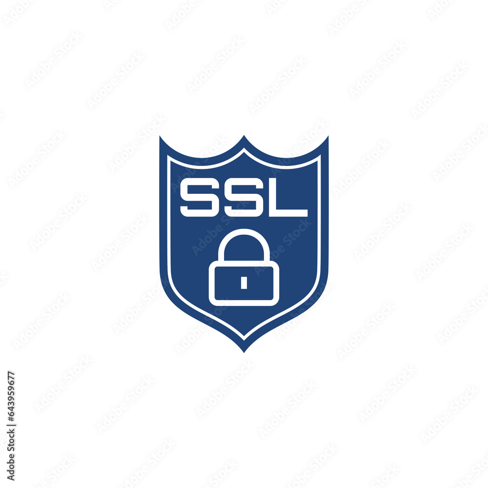 Poster ssl shield icon isolated on transparent background