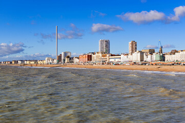 Naklejka premium View of the beautiful city of Brighton