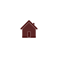 Log cabin icon isolated on transparent background