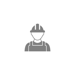 Worker icon isolated on transparent background
