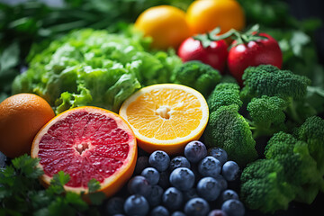 A close-up shot of colorful fruits and vegetables highlighting the vibrant natural ingredients used in homemade baby food recipes 