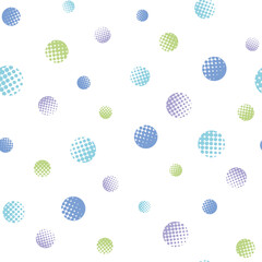 Pattern swatch, CS6, Polka dots made of polka dots. (Gradation, Irregular)