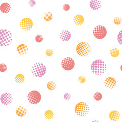 Pattern swatch, CS6, Polka dots made of polka dots. (Gradation, Irregular)