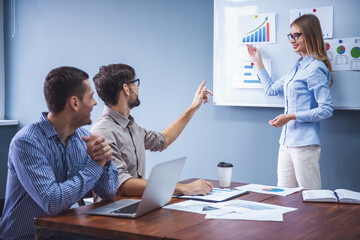 Business people at the conference