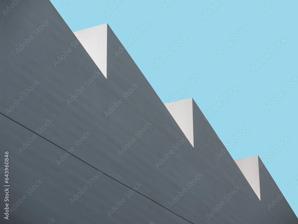 Poster building wall cement minimal modern geometric architecture details